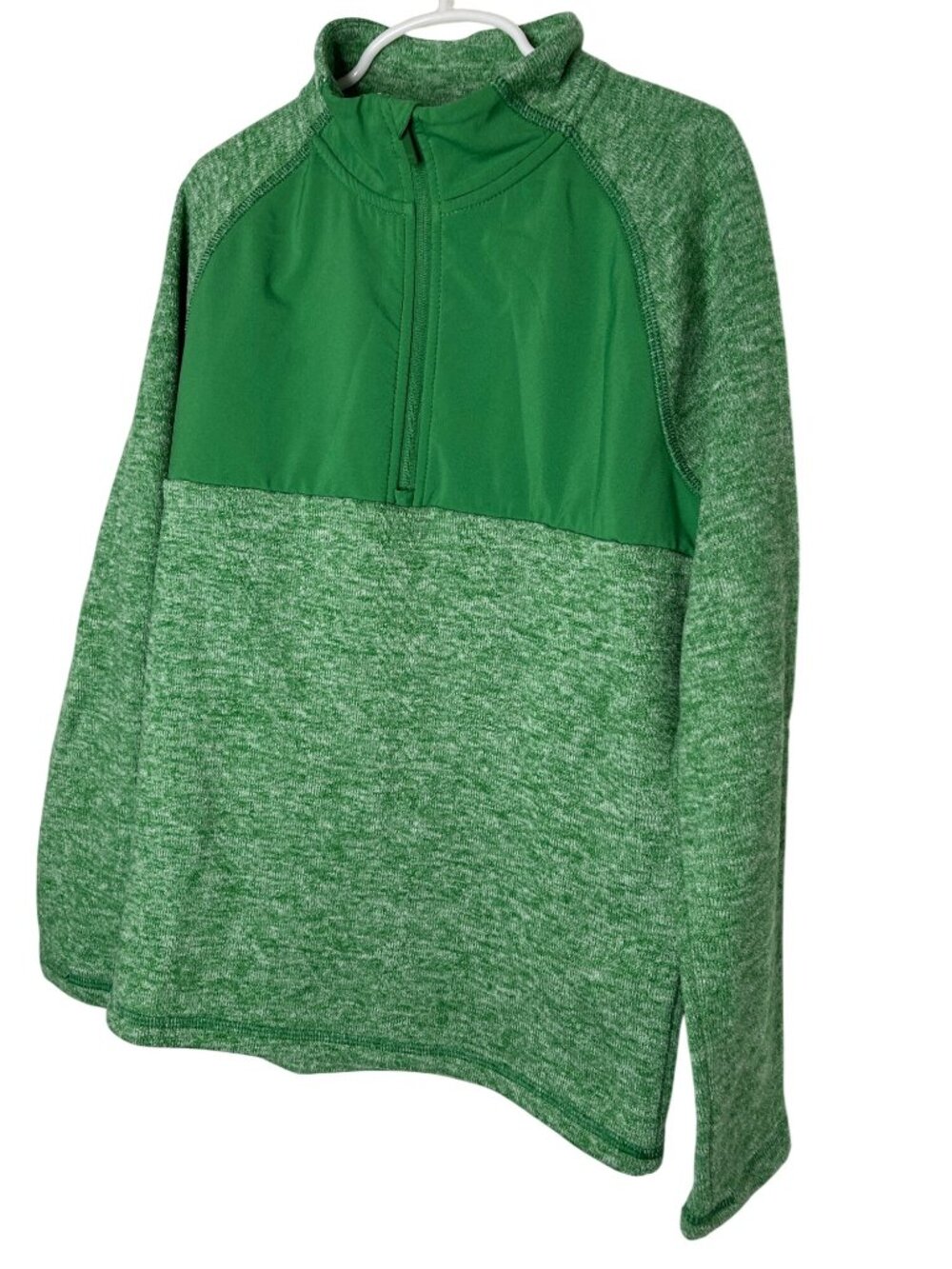 All In Motion Boys Half Zip Pullover Sweatshirt Green Size M 8/10